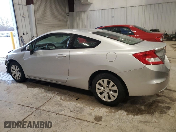 2012 Honda Civic Cpe LX with VIN 2HGFG3B55CH555303, listed as a Copart auction lot 47958834 with 232,882 mi miles and Non Repairable. Bid and sale history available at carsss.com. Image 2.