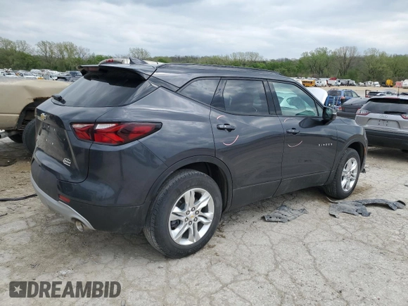 2022 Chevrolet Blazer LT z VIN 3GNKBCR46NS232765, wystawiony jako Copart lot #52862355 z przebiegiem 30 632 mil mil oraz Szkoda całkowita • Salvage title. Historia ofert i sprzedaży dostępna na DreamBid. Obrazek 3.