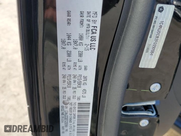 2015 Jeep Compass Limited with VIN 1C4NJDCB2FD292064, listed as a Copart auction lot 72728374 with 69,538 mi miles and Salvage Title. Bid and sale history available at carsss.com. Image 13.