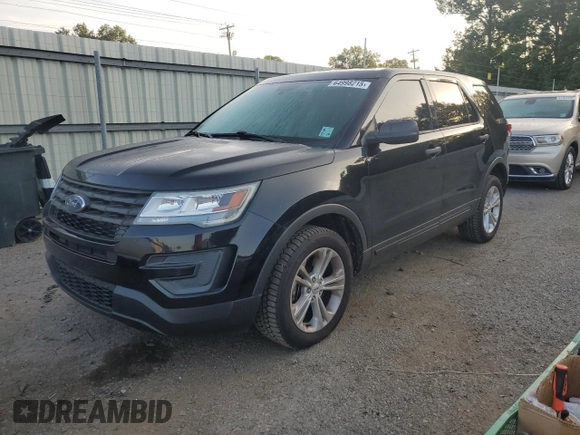 2017 Ford Police Interceptor Utility with VIN 1FM5K8AR3HGD93373, listed as a Copart auction lot 64998215 with 57,314 mi miles and Salvage title. Bid and sale history available at DreamBid. Image 1.