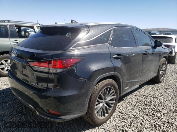 2022 Lexus RX with VIN 2T2YGMDA4NC092750, listed as a Copart auction lot 70693294 with 30,198 mi miles and Salvage Title. Bid and sale history available at carsss.com. Image 3.