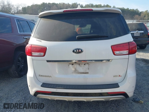 2016 Kia Sedona SX-L with VIN KNDME5C1XG6112686, listed as a IAAI auction lot 41662067 with 146,975 mi miles. Bid and sale history available at carsss.com. Image 16.