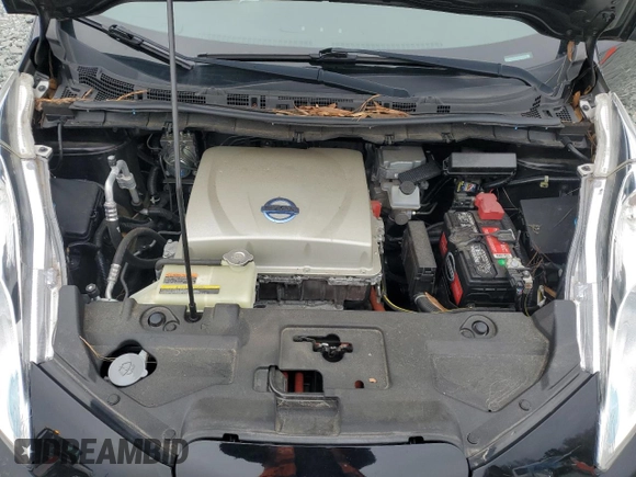 2015 Nissan LEAF SL with VIN 1N4AZ0CP9FC322927, listed as a Copart auction lot 88519705 with 58,552 mi miles and Salvage Title. Bid and sale history available at DreamBid. Image 11.