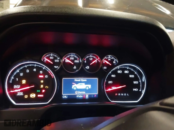 2020 Chevrolet Silverado 1500 LT with VIN 1GCRYDED9LZ130393, listed as a IAAI auction lot 41306400 with 97,654 mi miles. Bid and sale history available at carsss.com. Image 7.