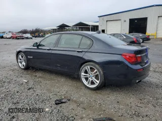 2014 BMW 7 Series 740Li with VIN WBAYE4C56ED138285, listed as a Copart auction lot 84256374 with 88,258 mi miles and Salvage Title. Bid and sale history available at carsss.com. Image 2.