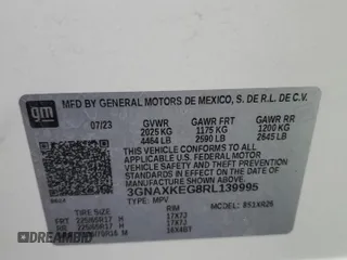 2024 Chevrolet Equinox LT with VIN 3GNAXKEG8RL139995, listed as a Copart auction lot 48483535 with 14,658 mi miles and Non Repairable. Bid and sale history available at DreamBid. Image 13.