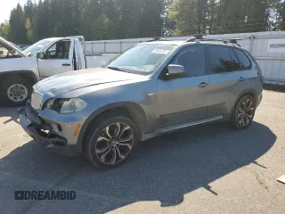 2007 BMW X5 4.8i z VIN 5UXFE83597LZ41388, wystawiony jako Copart lot #53464205 z przebiegiem 126 764 mil mil oraz Szkoda całkowita • Salvage title. Historia ofert i sprzedaży dostępna na DreamBid. Obrazek 1.