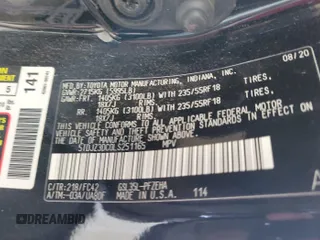 2020 Toyota Sienna LE с VIN 5TDJZ3DC0LS251165, выставлен на аукционе IAAI как лот 42619736 с пробегом 48 223 миль миль и . История ставок и продаж доступна на DreamBid. Изображение 3.