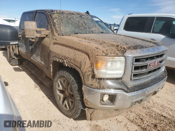 2015 GMC Sierra 1500 SLT with VIN 3GTU2VEJ0FG384652, listed as a Copart auction lot 83015254 with 179,759 mi miles and Salvage Title. Bid and sale history available at DreamBid. Image 4.