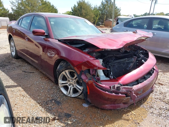 2019 Dodge Charger SXT with VIN 2C3CDXBG1KH698786, listed as a IAAI auction lot 41922507 with 108,666 mi miles. Bid and sale history available at carsss.com. Image 1.