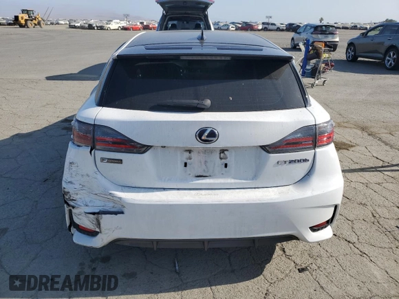 2015 Lexus CT 200h with VIN JTHKD5BH7F2213553, listed as a Copart auction lot 59564645 with 140,475 mi miles and Salvage title. Bid and sale history available at DreamBid. Image 6.