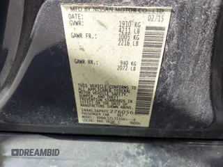 2015 Nissan Altima 2.5 S with VIN 1N4AL3AP4FC276056, listed as a IAAI auction lot 42070872 with 283,477 mi miles. Bid and sale history available at carsss.com. Image 9.