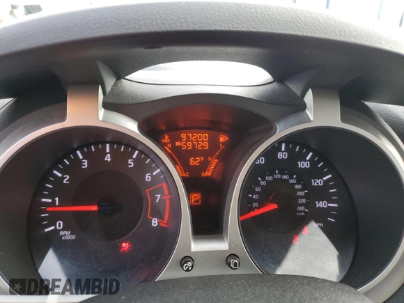 2014 Nissan Juke SV with VIN JN8AF5MR5ET358889, listed as a Copart auction lot 53698095 with 97,200 mi miles and Salvage Title. Bid and sale history available at carsss.com. Image 9.