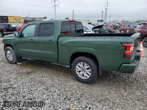 2022 Nissan Frontier SV with VIN 1N6ED1FK7NN603138, listed as a Copart auction lot 80751284 with 76,547 mi miles and Salvage Title. Bid and sale history available at carsss.com. Image 2.