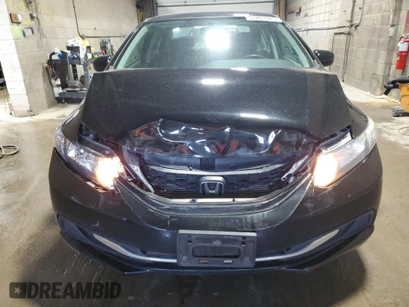 2015 Honda Civic LX with VIN 19XFB2F56FE066247, listed as a Copart auction lot 53263985 with 90,771 mi miles and Salvage Title. Bid and sale history available at carsss.com. Image 5.