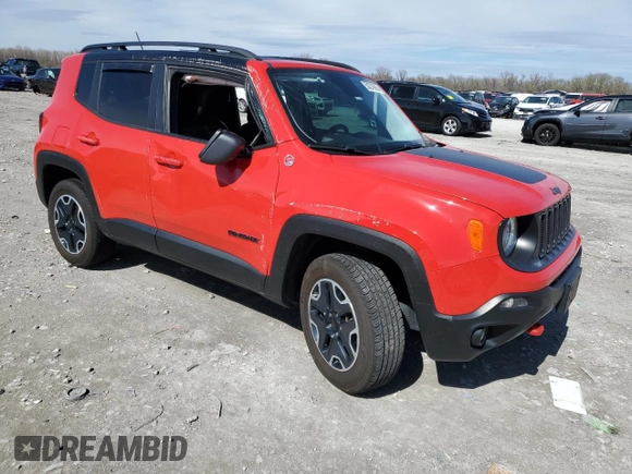 2016 Jeep Renegade Trailhawk with VIN ZACCJBCT5GPE29036, listed as a Copart auction lot 50270905 with Not Provided miles and Salvage Title. Bid and sale history available at carsss.com. Image 4.