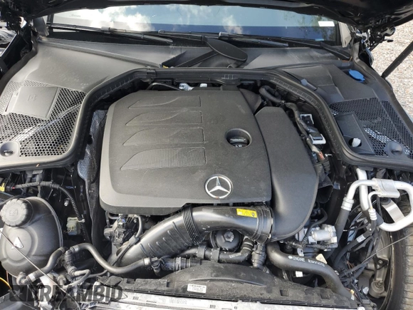 2023 Mercedes-Benz C 300 with VIN W1KWJ8DB2PG131066, listed as a Copart auction lot 78789684 with 9,617 mi miles and Salvage Title. Bid and sale history available at DreamBid. Image 11.