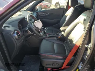 2019 Hyundai Kona Ultimate with VIN KM8K5CA52KU319722, listed as a Copart auction lot 46682135 with 37,737 mi miles and Salvage Title. Bid and sale history available at carsss.com. Image 7.