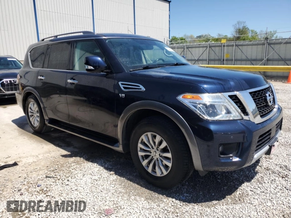 2018 Nissan Armada SL with VIN JN8AY2NC0J9553194, listed as a Copart auction lot 54011255 with 108,115 mi miles and Salvage Title. Bid and sale history available at DreamBid. Image 4.