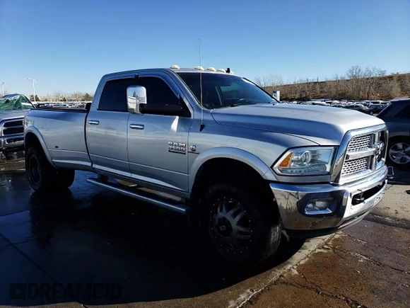 2014 Ram 3500 Laramie with VIN 3C63RRJL6EG165917, listed as a Copart auction lot 81898684 with 207,928 mi miles and Salvage Title. Bid and sale history available at carsss.com. Image 13.