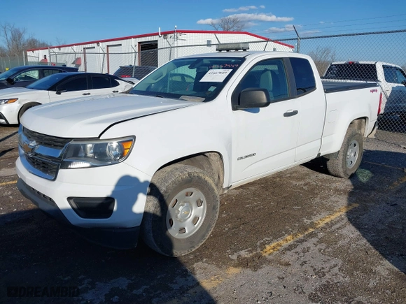 2019 Chevrolet Colorado 4WD Work Truck with VIN 1GCHTBEA3K1233097, listed as a IAAI auction lot 41667849 with 107,720 mi miles. Bid and sale history available at carsss.com. Image 2.