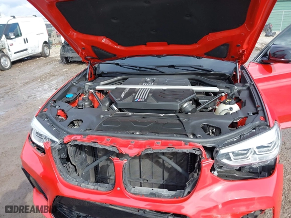 2020 BMW X4 M Competition with VIN 5YMUJ0C05L9C33943, listed as a IAAI auction lot 41531691 with 55,419 mi miles. Bid and sale history available at carsss.com. Image 10.