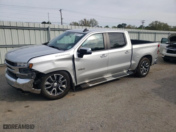 2019 Chevrolet Silverado 1500 LT with VIN 3GCPWCED4KG180608, listed as a Copart auction lot 50889115 with 121,269 mi miles and Salvage Title. Bid and sale history available at carsss.com. Image 1.
