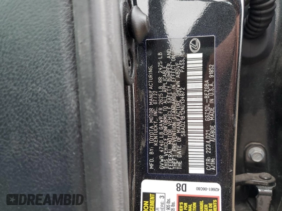 2022 Lexus ES 350 z VIN 58ADZ1B12NU134872, wystawiony jako Copart lot #53705635 z przebiegiem 18 069 mil mil oraz Szkody całkowita. Historia ofert i sprzedaży dostępna na DreamBid. Obrazek 13.