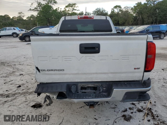 2021 Chevrolet Colorado 4WD Work Truck with VIN 1GCHTBEN3M1193688, listed as a Copart auction lot 76848594 with 101,567 mi miles and Non Repairable. Bid and sale history available at carsss.com. Image 6.