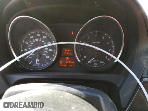 2015 BMW Z4 sDrive28i with VIN WBALL5C55FP557752, listed as a Copart auction lot 47733293 with 48,882 mi miles. Bid and sale history available at carsss.com. Image 9.