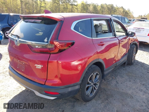2020 Honda CR-V EX with VIN 5J6RW2H57LL011527, listed as a IAAI auction lot 41886326 with 84,959 mi miles. Bid and sale history available at carsss.com. Image 4.