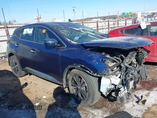 2019 Nissan Murano S with VIN 5N1AZ2MS7KN130263, listed as a IAAI auction lot 41550611 with 1 mi miles. Bid and sale history available at carsss.com. Image 1.