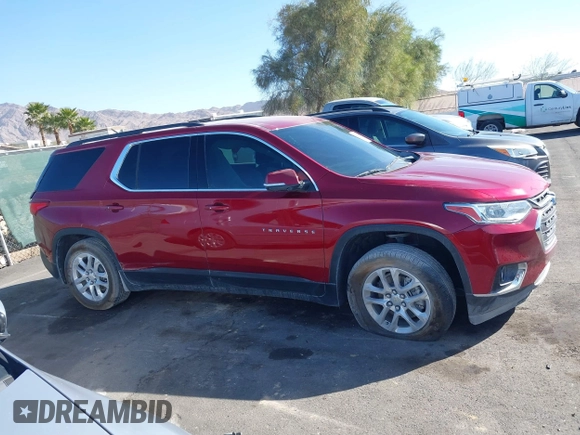 2021 Chevrolet Traverse LT Cloth with VIN 1GNERGKW2MJ193006, listed as a IAAI auction lot 41674861 with 43,465 mi miles and . Bid and sale history available at DreamBid. Image 12.