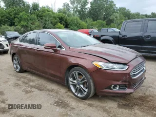2016 Ford Fusion Titanium with VIN 3FA6P0D95GR141645, listed as a Copart auction lot 62582215 with 216,674 mi miles and Clean title. Bid and sale history available at DreamBid. Image 4.