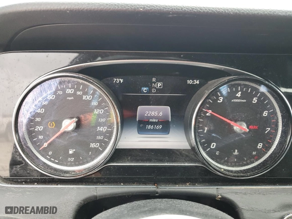 2017 Mercedes-Benz E-Class E 300 Luxury with VIN WDDZF4KB3HA194661, listed as a Copart auction lot 47099215 with 186,169 mi miles and Salvage Title. Bid and sale history available at carsss.com. Image 9.