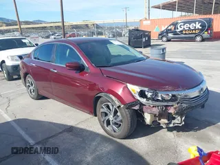 2017 Honda Accord Sedan LX with VIN 1HGCR2F38HA155306, listed as a IAAI auction lot 41861579 with 162,464 mi miles. Bid and sale history available at carsss.com. Image 1.