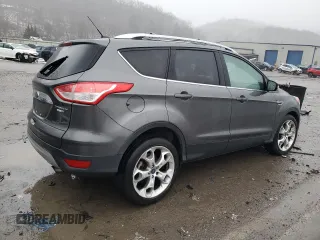 2015 Ford Escape Titanium with VIN 1FMCU9J98FUC02987, listed as a Copart auction lot 43179485 with 60,410 mi miles and Salvage Title. Bid and sale history available at carsss.com. Image 3.