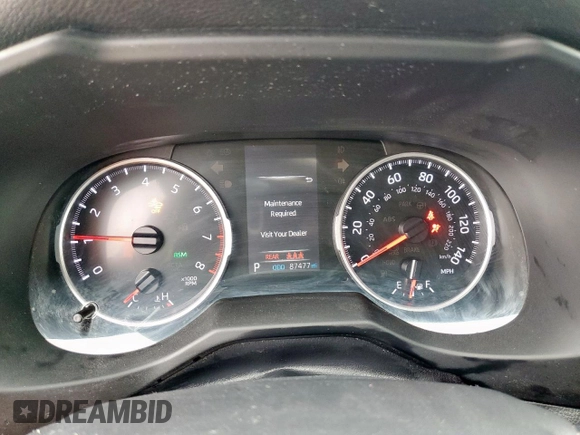 2022 Toyota RAV4 XLE with VIN 2T3W1RFV3NC207789, listed as a Copart auction lot 60106225 with 87,477 mi miles and Salvage title. Bid and sale history available at DreamBid. Image 9.