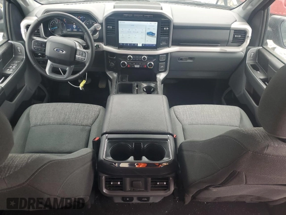 2023 Ford F-150 XL with VIN 1FTEW1EP8PKF20042, listed as a Copart auction lot 55163335 with 26,870 mi miles and Salvage title. Bid and sale history available at DreamBid. Image 8.