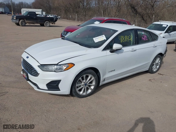 2019 Ford Fusion Hybrid SE with VIN 3FA6P0LU0KR164670, listed as a IAAI auction lot 41811458 with 91,428 mi miles. Bid and sale history available at carsss.com. Image 18.