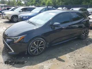2019 Toyota Corolla Hatchback SE with VIN JTNK4RBE3K3047305, listed as a Copart auction lot 63961044 with 49,794 mi miles and Salvage Title. Bid and sale history available at carsss.com. Image 1.