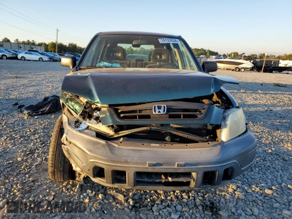 2000 Honda CR-V LX with VIN JHLRD1848YC038520, listed as a Copart auction lot 74137634 with 104,332 mi miles and Salvage Title. Bid and sale history available at carsss.com. Image 5.