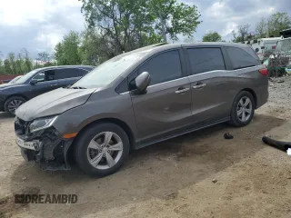 2018 Honda Odyssey EX-L z VIN 5FNRL6H70JB069213, wystawiony jako Copart lot #54420075 z przebiegiem 192 144 mil mil oraz Szkoda całkowita • Salvage title. Historia ofert i sprzedaży dostępna na DreamBid. Obrazek 1.
