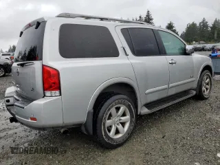 2008 Nissan Armada SE z VIN 5N1AA08C88N602607, wystawiony jako Copart lot #52255545 z przebiegiem 218 295 mil mil oraz Czysty tytuł • Clean title. Historia ofert i sprzedaży dostępna na DreamBid. Obrazek 3.
