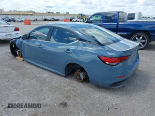 2025 Nissan Sentra SR with VIN 3N1AB8DV7SY270972, listed as a IAAI auction lot 42153738 with 1,222 mi miles and . Bid and sale history available at DreamBid. Image 3.