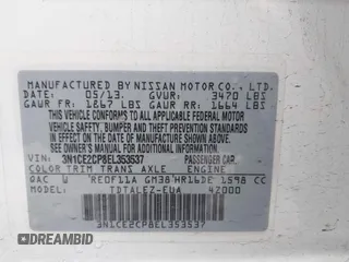 2014 Nissan Note SV с VIN 3N1CE2CP8EL353537, выставлен на аукционе IAAI как лот 42472903 с пробегом 110 002 миль миль и . История ставок и продаж доступна на DreamBid. Изображение 9.
