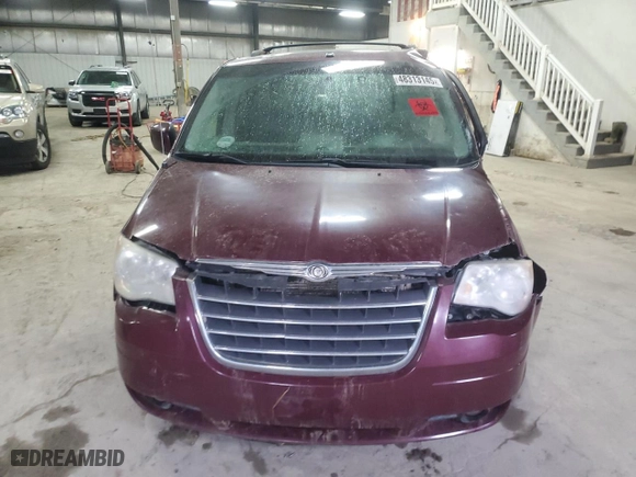 2008 Chrysler Town & Country Touring with VIN 2A8HR54P68R729742, listed as a Copart auction lot 48313145 with 0 mi miles and Salvage Title. Bid and sale history available at carsss.com. Image 5.