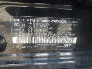 2018 Mitsubishi Outlander ES z VIN JA4AR3AU2JZ012994, wystawiony jako Copart lot #52908005 z przebiegiem 140 804 mil mil oraz Nie do naprawy • Non repairable. Historia ofert i sprzedaży dostępna na DreamBid. Obrazek 13.