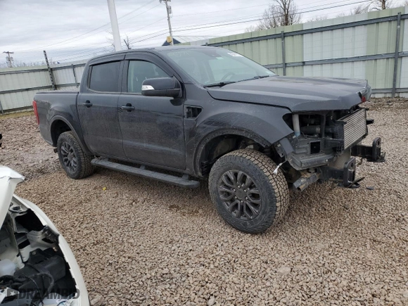 2019 Ford Ranger XL with VIN 1FTER4FH3KLA61019, listed as a Copart auction lot 49961125 with 51,639 mi miles and Salvage Title. Bid and sale history available at carsss.com. Image 4.