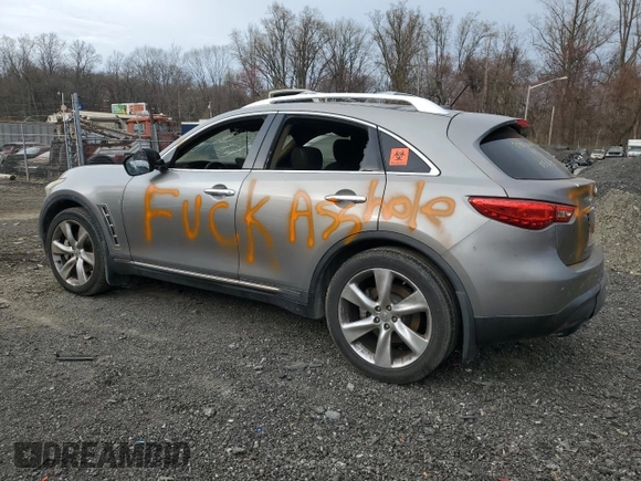 2011 Infiniti FX with VIN JN8BS1MW7BM170136, listed as a Copart auction lot 50385225 with Not provided miles and Salvage title. Bid and sale history available at DreamBid. Image 2.